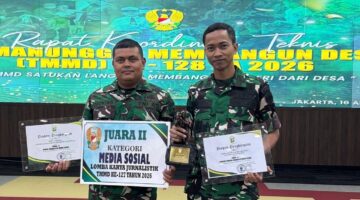 Kodim 0116/Nagan Raya Raih Juara 2 LKJ Pada TMMD Ke – 127