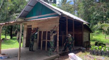TMMD Ke-128 Kodim 0308/Padang Pariaman Renovasi RTLH Milik Warga