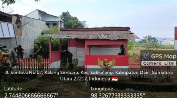 Danramil 02/Sidikalang Pimpin Bersih-Bersih Kampung Pancasila