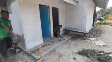 Tingkatkan Kualitas Hidup Masyarakat,TMMD 128 di Gebang Membangun MCK 