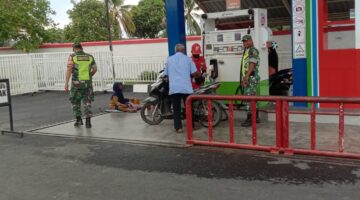 Wujudkan Rasa Aman, Anggota Koramil 01/Kuala Gelar Patroli Pemantauan Fasilitas Umum