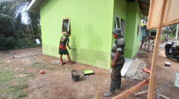 Rehab RTLH, Sasaran Fisik TMMD 128 Kodim 0203/Langkat yang Semakin Pererat Jalinan Emosional TNI dengan Rakyat 