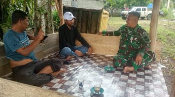 BABINSA MELAKSNAKAN KEGIATAN KOMSOS DENGAN WARGA BINAAN