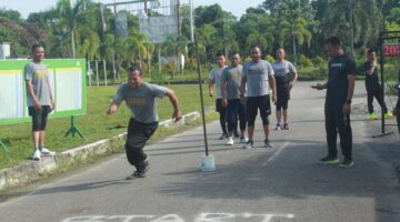 Tingkatkan Kemampuan Fisik Prajurit Kodim 0116/Nagan Raya Laksanakan Garjas Periodik 