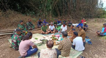 Awali pembangunan Sumur Bor, Warga Gelar Selamatan