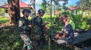 TNI Hadir di Segala Kondisi Masyarakat Pedalaman