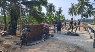 TMMD 128 Gebang,Perubahan Dimulai Dari Kebersamaan dan Kerja Ikhlas