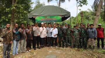 Kodim 0102/Pidie Laksanakan Ground Breaking Jembatan Perintis Garuda, Buka Akses Antar Desa Pasca Bencana
