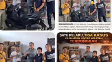Kurang Dari 1×24 Jam, Unit Reskrim Polsek Gunung Malela Ringkus Residivis Curanmor Hingga Ke Medan: Satu Pelaku, Tiga Kasus Kejahatan Lintas Wilayah Terbongkar