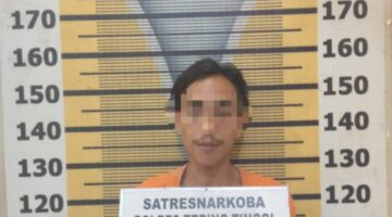 Polres Tebingtinggi Ringkus Terdengar Pengedar Sabu di Perkebunan Sawit, 4 Paket Sabu Disita