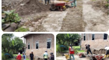 Semangat Gotong Royong Menggelora, Warga Bolo Lansir Material Jembatan Gantung Garuda