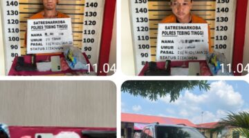 Polres Tebingtinggi Ungkap Kasus Sabu 100 Gram Di SPBU Kampung Lalang, Dua Terduga Pelaku Diamankan