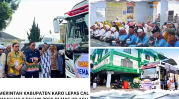Pemerintah Kabupaten Karo Lepas Calon Jemaah Haji Tahun 2026 di Masjid Agung Kabanjahe