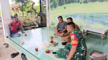 Jaga Hubungan Baik, Babinsa Komsos Dengan Warga Binaan