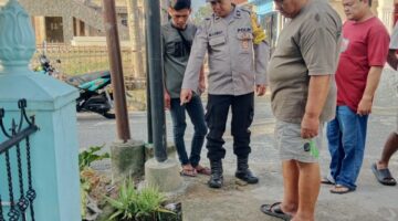 Mayat Ditemukan Di Parit Pembuangan, Polsek Gunung Malela Sigap Tangani Kejadian