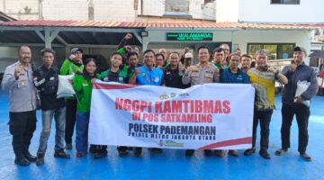 Polsek Pademangan Gelar Jum’at Peduli dan Ngopi Kamtibmas Bersama Ojol, Perkuat Sinergi Jaga Wilayah