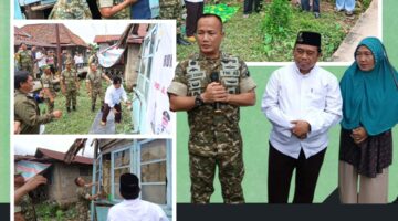 Kodim 0418/Palembang dan BAZNAS Bongkar Rumah Tidak Layak Huni di Sei Lais Kecamatan Kalidoni