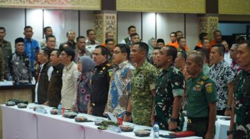 Dandim 0418/Palembang Hadiri Rakor Pengendalian Kebakaran Hutan Kebun dan Lahan Sumatera Selatan Tahun 2026.