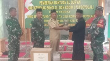 Sinergi TNI dan Kemenag Boyolali, Al-Qur’an Mengalir untuk Warga Ngrembes dalam TMMD Sengkuyung 2026