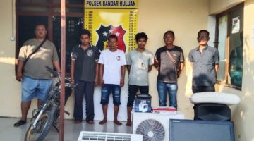 Bergerak Dini Hari, Unit Reskrim Polsek Bandar Huluan Ringkus Tiga Pelaku Curat dalam Semalaman — Seluruh Barang Bukti Berhasil Diamankan