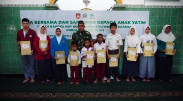 Hangatnya Doa dan Kepedulian: Kodim Boyolali Rayakan HUT Korem 074/Wrt Ke 60 dengan Santunan Anak Yatim