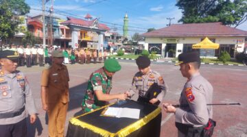 Danramil 02/Sidikalang Hadiri Apel Kamtibmas, TNI Tegaskan Dukungan Penuh untuk Stabilitas Dairi