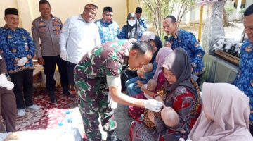 Kasdim 0108/Agara Hadiri Puncak Peringatan Pekan Imunisasi Dunia (PID)