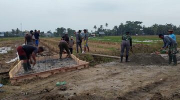 Sebulan Menyatu Bersama Alam,Satgas TMMD 128 Wujudkan Kesejahteraan Masyarakat Gebang