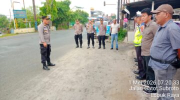 Polres Tebingtinggi Kawal Pergerakan Massa Buruh May Day 2026 