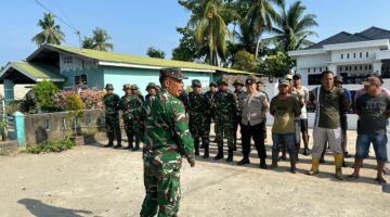 Apel Pagi Hari ke-10 TMMD 128 di Gebang ,Dan SSK : Kita Harus Kerja Target Sasaran Fisik 