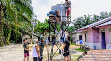 Entaskan Krisis Air, Satgas TMMD Kebut Pengerjaan Sumur Bor di Bengkalis