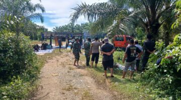 Babinsa Posramil Tadu Raya bantu pencarian korban tenggelam di sungai Krueng Tadu