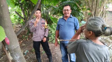 Sambangi Warga Damar Sari, Polsek Padanghilir Sampaikan Pesan Kamtibmas 