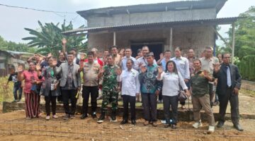 Peletakan Batu Pertama Gereja GPI di Desa Bangun Sari, Danramil 0201-16/TM Hadiri Kegiatan