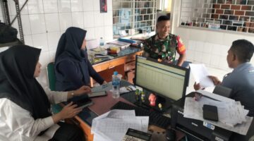 Babinsa Koramil 0201-04/MK Anjangsana Di SPBU Wilayah Binaan