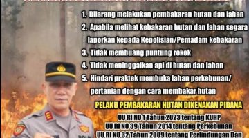 Jelang Musim Kemarau, Polsek Bukit Tusam Perkuat Edukasi Lingkungan untuk Cegah Kebakaran Hutan dan Lahan