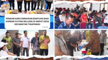 Pemkab Karo Serahkan Bantuan Bagi Korban Puting Beliung di Empat Desa Kecamatan Tigapanah 