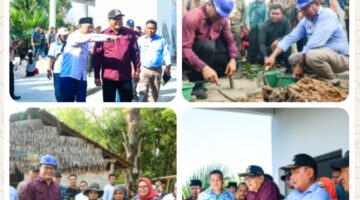 Ke Hamparan Perak, Bupati Tinjau TPI Paluh Manan Hingga Serahkan Bantuan RTLH