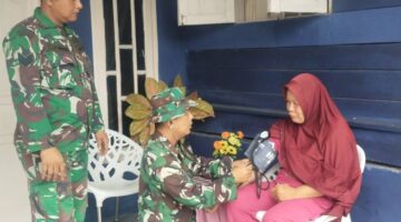 Berkat Kesigapan Personel Satgas Kes TMMD 128 ,Dua Warga Sakit Kembali Bugar