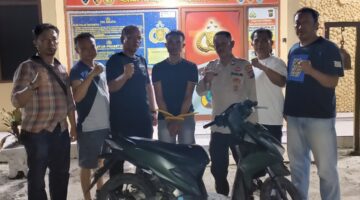 Gerak Cepat Polsek Gunung Malela : Hanya 5 Hari, Pencuri Motor Tetangga Sendiri Diringkus Tengah Malam