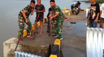 Kodam XIX Tuanku Tambusai Tuntaskan Distribusi 109 Komponen Jembatan Armco ke Kepulauan Meranti Hingga Tengah Malam
