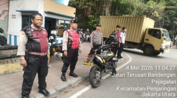 Penyekatan Anarko di Jembatan Tiga Raya, Polsek Metro Penjaringan Pastikan Situasi Aman dan Kondusif