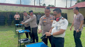 Kalapas Binjai Perkuat Sinergitas dengan Polres Binjai, Bahas Pengamanan hingga Latihan Menembak Bersama