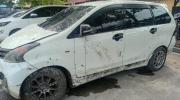 Satlantas Polres Sergai Gercep Cek Olah TKP Laka Tunggal 1 Unit Mobil Tenggelam Di Desa Sungai Parit
