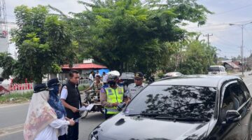 Polres Tebingtinggi Laksanakan Operasi Gabungan Sosialisasi Pajak Kendaraan