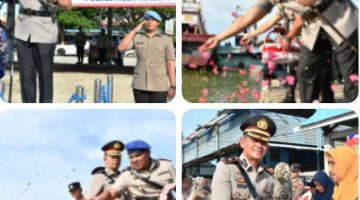 Mengenang Pahlawan, Polres Aceh Timur Maknai Hari Bhayangkara Ke-80 dengan Tabur Bunga