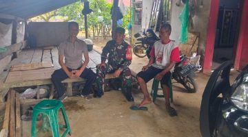 Serma Aris Jalin Rasa Keakraban dan Kebersamaan di Wilayah Binaan 