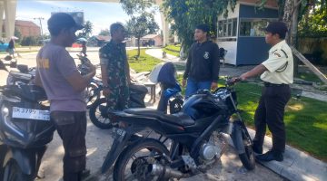Komsos Dengan Security, Babinsa Himbau Tingkatkan Keamanan