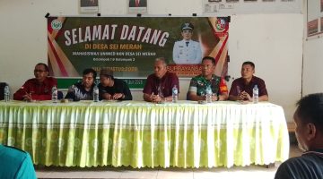 Babinsa Koramil 0201-16/TM Hadiri Penerimaan Peserta KKN UNIMED 2026 di Desa Sei Merah