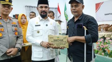 Bupati Aceh Timur Serahkan Santunan Ahli Waris Tahap III Korban Banjir dan Tanah longsor
